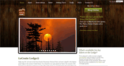 Desktop Screenshot of lecontelodge.com